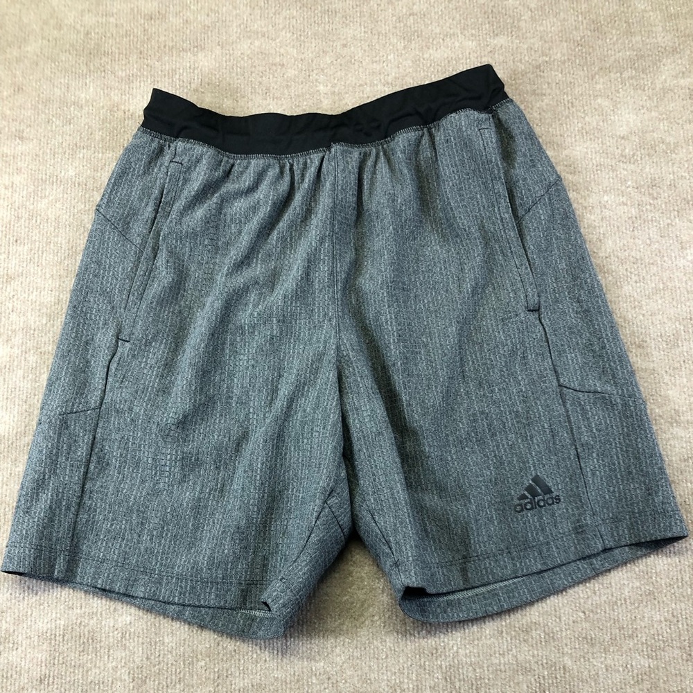 Adidas gray drawstring shorts size medium